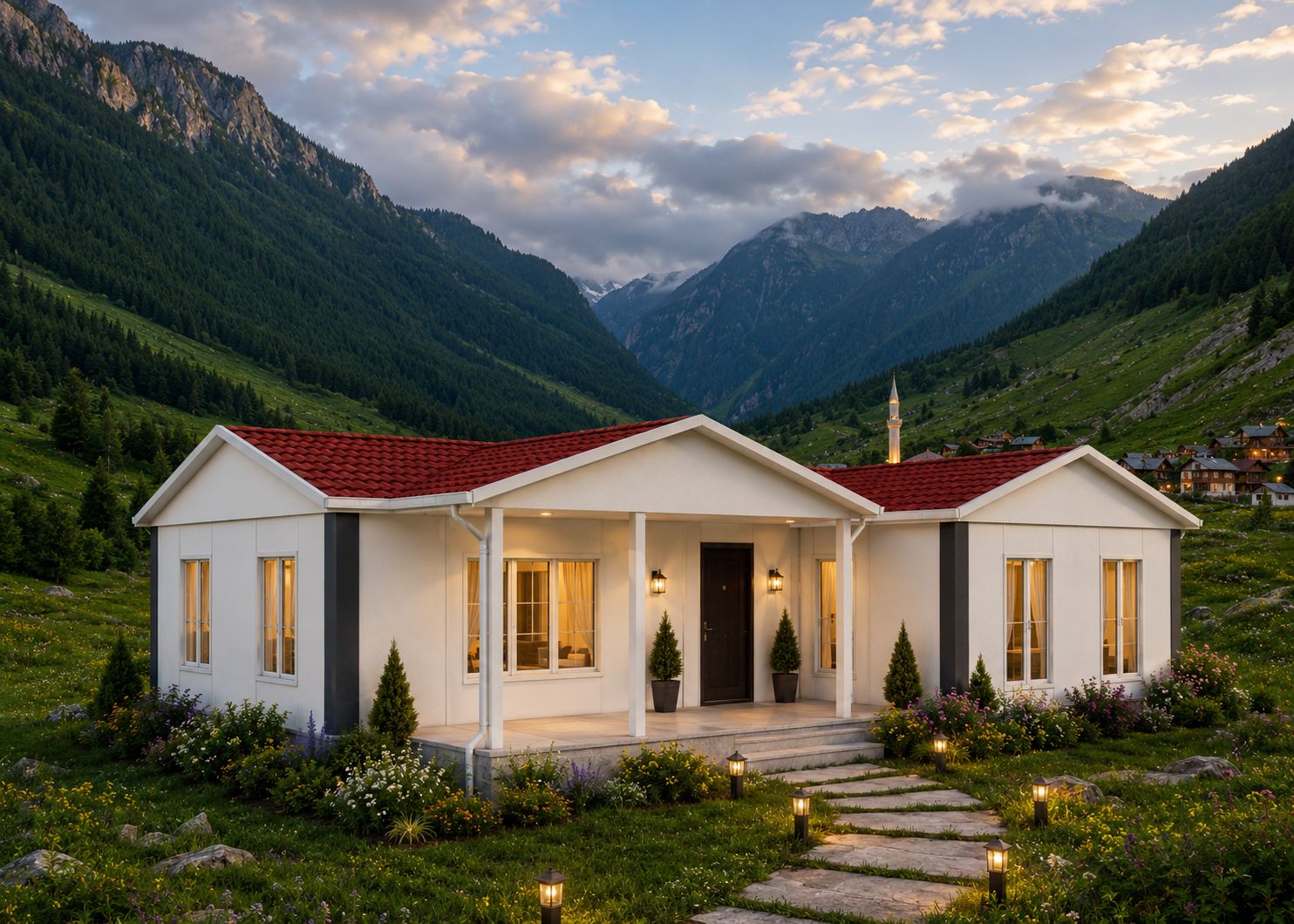 134m² Tek Katlı Prefabrik Ev